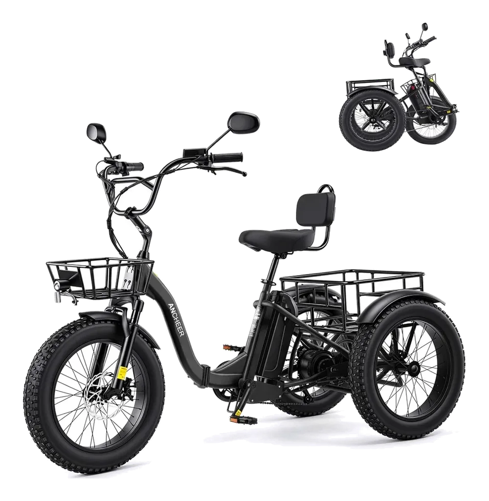 ANCHEER 749W 48V/864Wh Fat Tire E-Trike