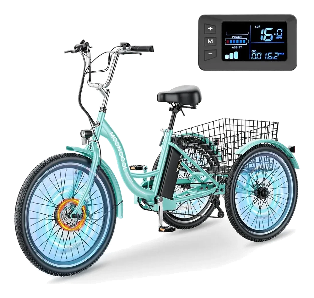MOPHOTO 3 Wheel Electric Bike 24/26in